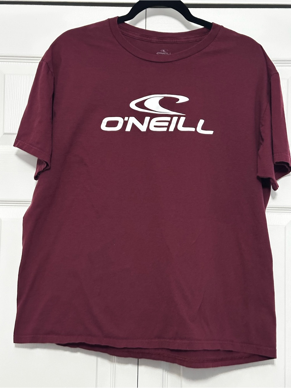 O’Neill Graphic Logo Short Sleeve Tee T-shirt Modern Fit in Maroon Size XL VGUC‎